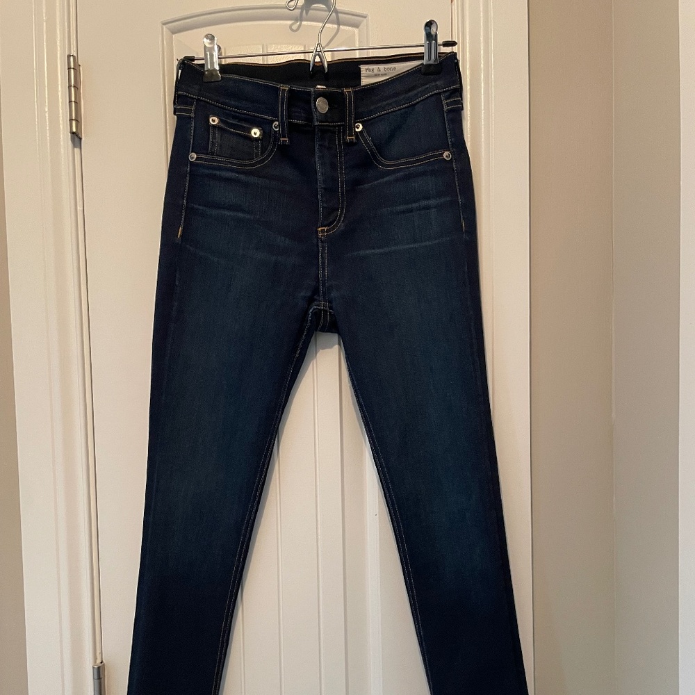 Rag & Bone high rise ankle skinny jeans